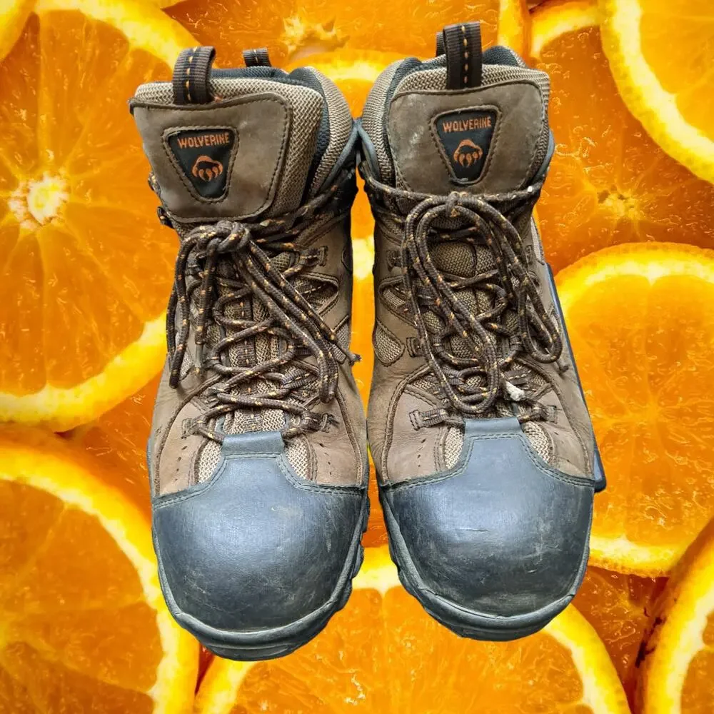 Wolverine Steel Toe Boots Tan‎ and Black Size 14